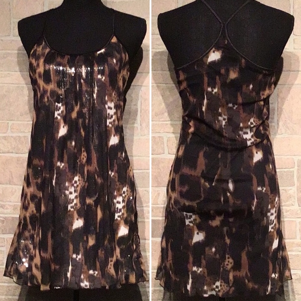 Volume One Juniors - Sz M - animalprint pailetten